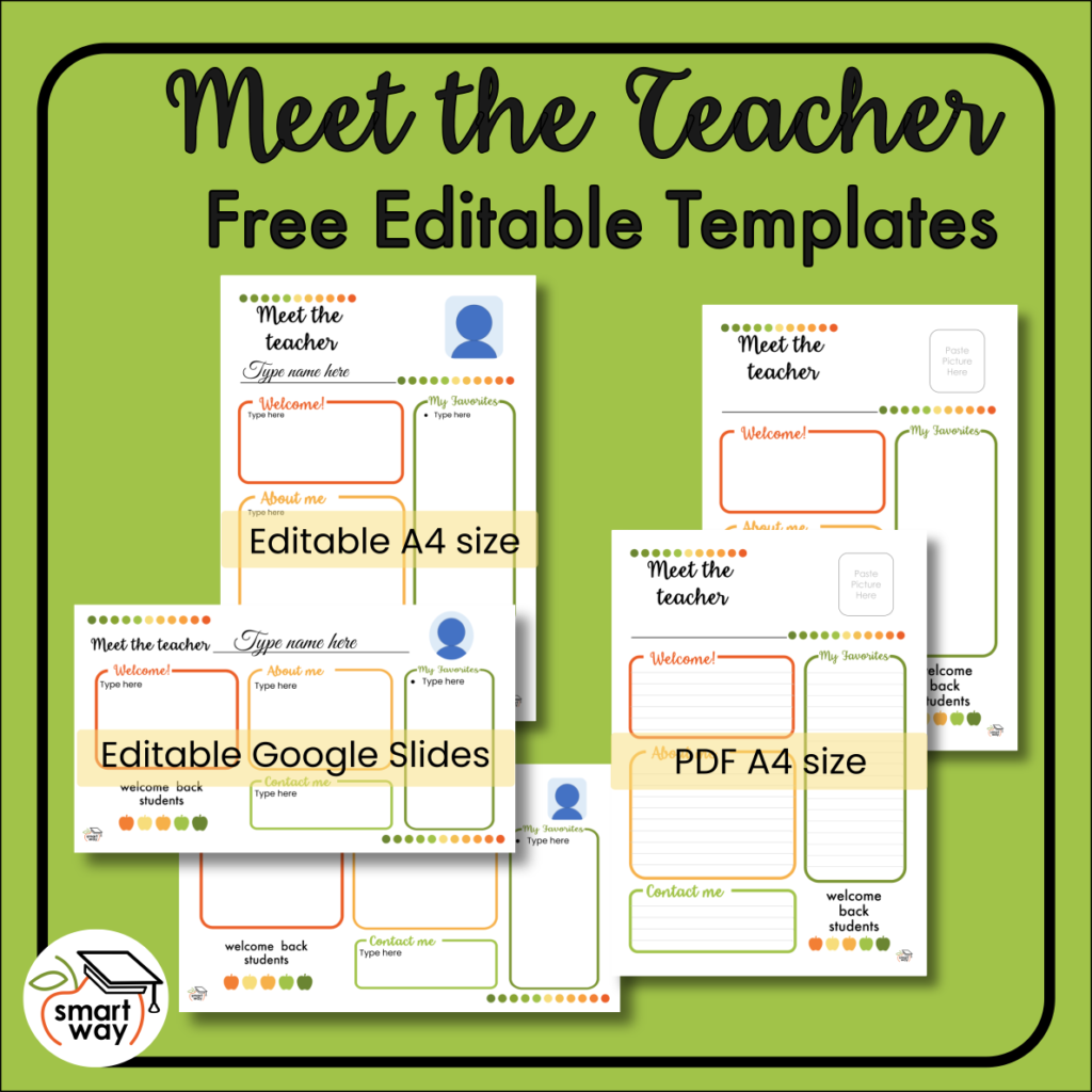 meet the teacher newsletter free template