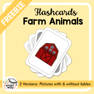 free farm animal flashcards