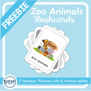 10 zoo animals flashcards free