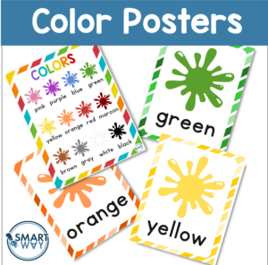 Color posters rainbow theme