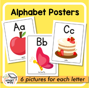 ABC Alphabet picture and letter posters