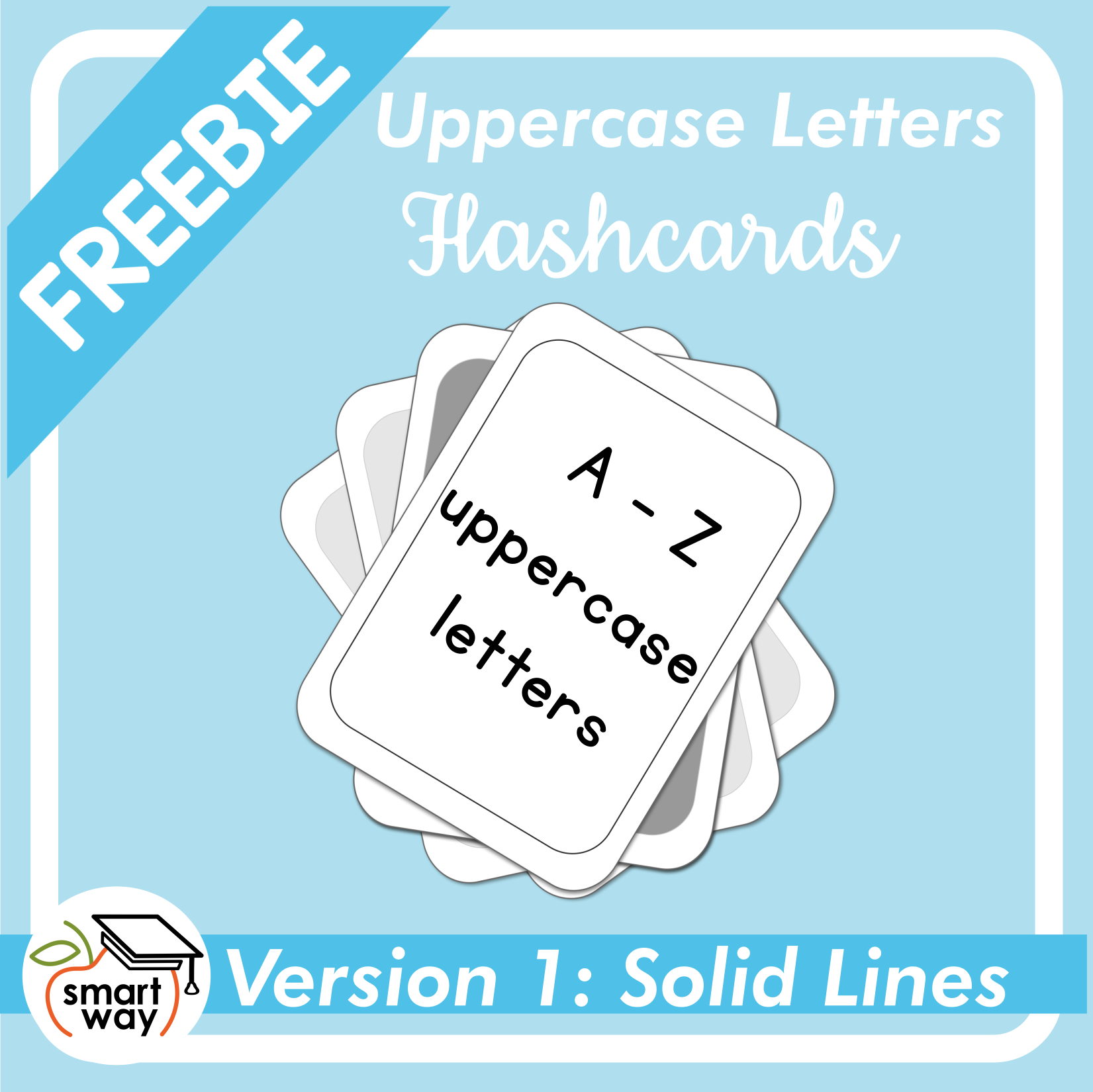 Uppercase letters flashcards