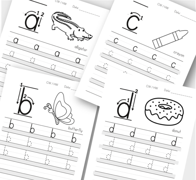 lowercase alphabet practice writing workbook