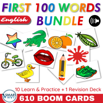 First 100 Words Boom Cards