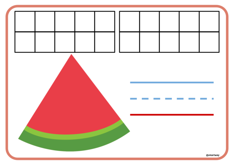 Summer Watermelon counting mat (2)