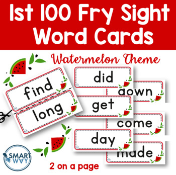 Fry sight words water melon theme