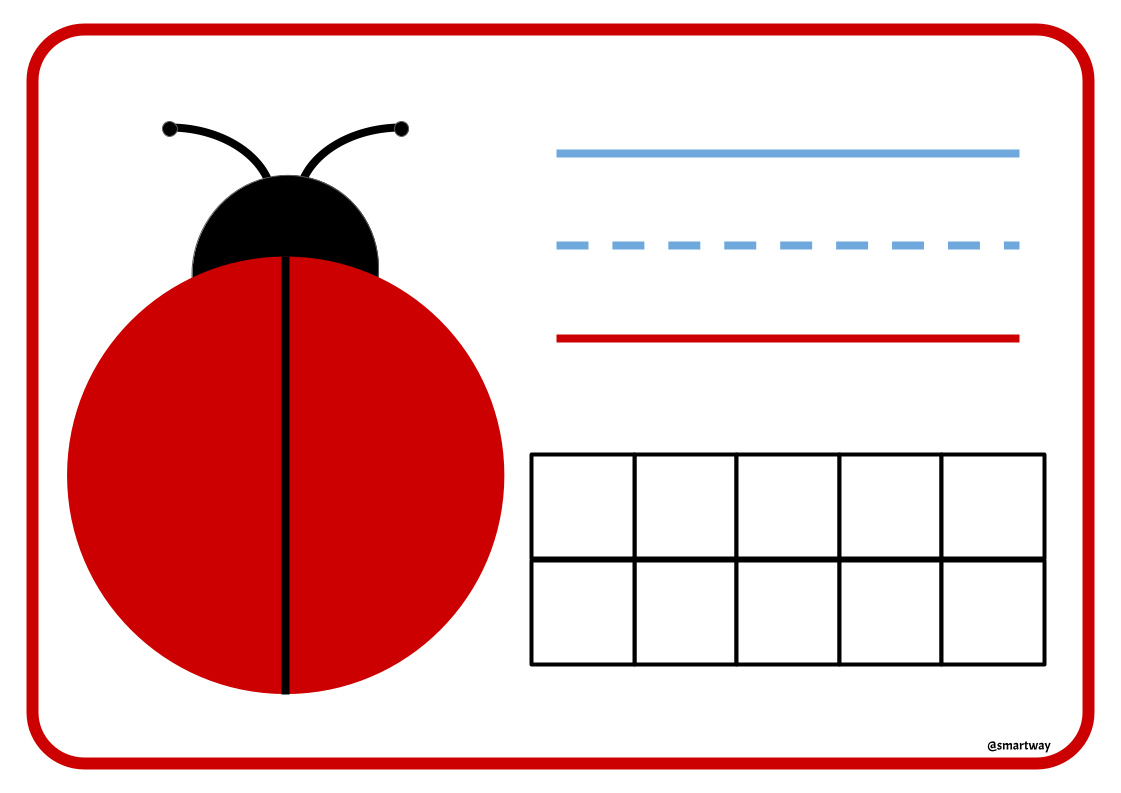 lady bug counting mat